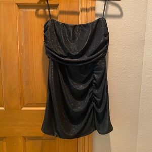Lucy in the Sky Black Glitter Dress